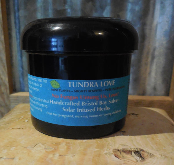 Alaskan Salve No Fungus Umung Us, Tundra Love handcrafted salves, plants & essential oils used elders for Anti-fungal, Anti-Bacterial, Anti-Viral, Anti-Inflammatory qualities treats Athletes foot, Jock Itch