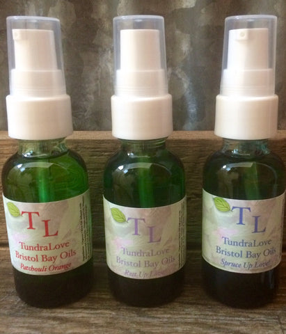 Tundra Love massage, beard or hair oil, infused therapeutic plants provide nourishment for your skin.
