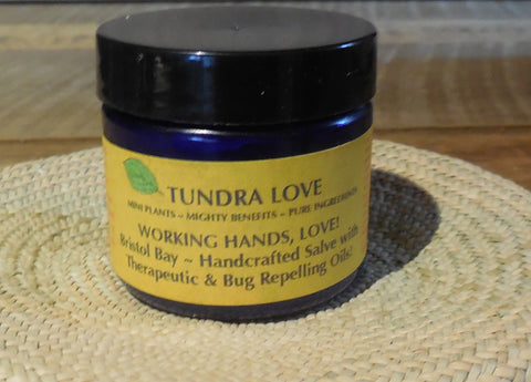 Working Hands Healing Wild Alaskan Chaga  2 oz Salve,  custom made  pain relief, anti-inflammatory, therapeutic effects of wormwood, rose hip and plantain, incorporating anti oxidant value of chaga,