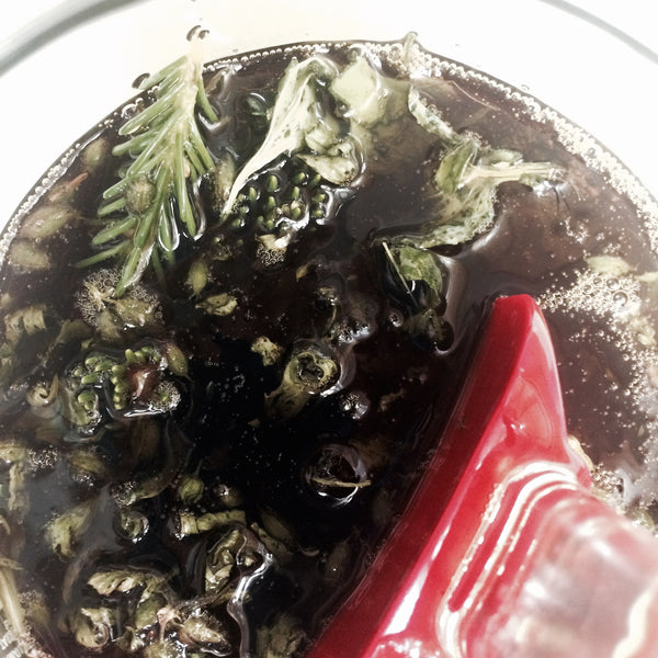Alaskan salve Infused oils of Black Spruce, Plantain, Wormwood, Wild Geranium,  Wild Chamomile, Black Spruce Pitch in pumpkin seed oil.